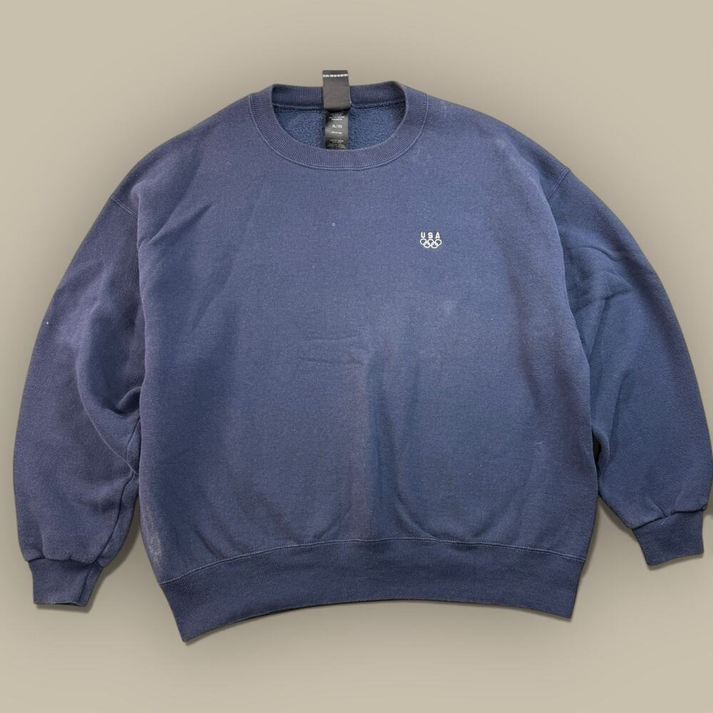 Vtg 90s JC Penney Olympic Logo Crewneck Sweatshirt Men’s XL Blue Long Sleeve